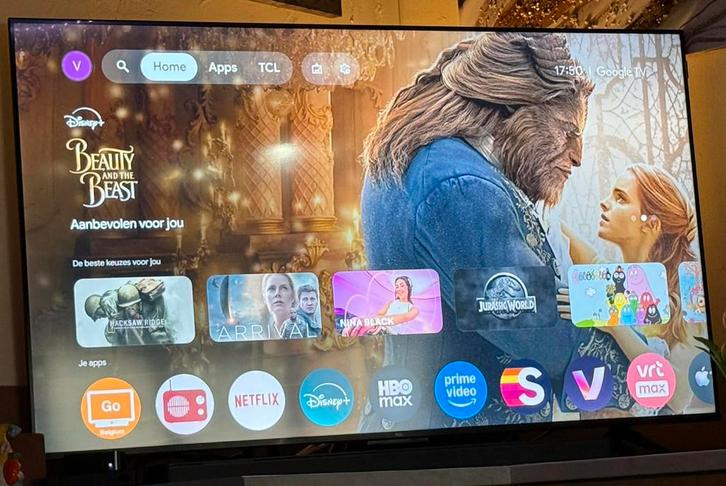 55 inch TCL QLED 4K TV, Audio, Tv en Foto, Televisies, Zo goed als nieuw, QLED, Ophalen