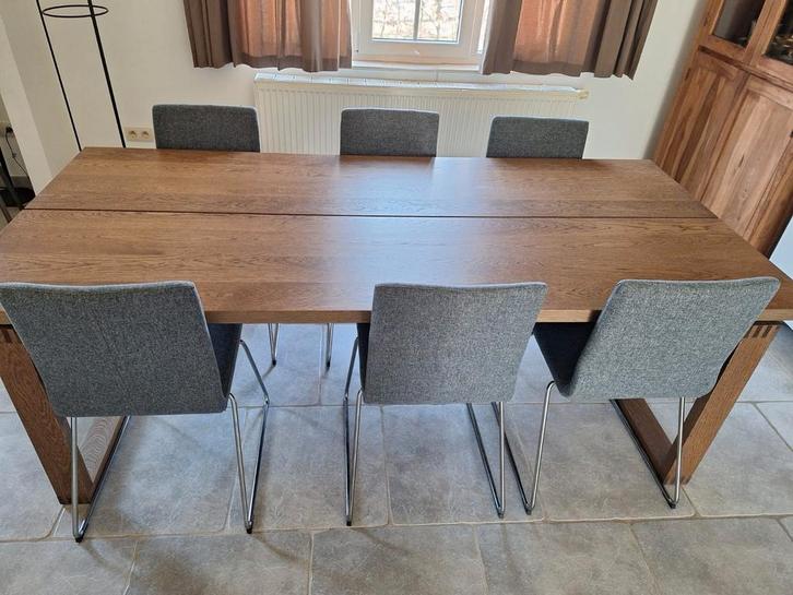 Eettafel +6 stoelen, Maison & Meubles, Salles à manger complètes, Enlèvement