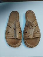 Een paar dames pantoffels op hoge hakken open kleur beige, Ophalen, Beige