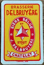 Carte à jouer BIÈRE BELGE/DELBRUYERE/STOUT, Collections, Enlèvement ou Envoi, Comme neuf, Carte(s) à jouer