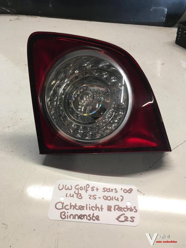 Vw Golf 5 plus 5drs 1.4 B 2008 2500147  Achterlicht in Klep, Auto-onderdelen, Verlichting, Gebruikt, Ophalen of Verzenden