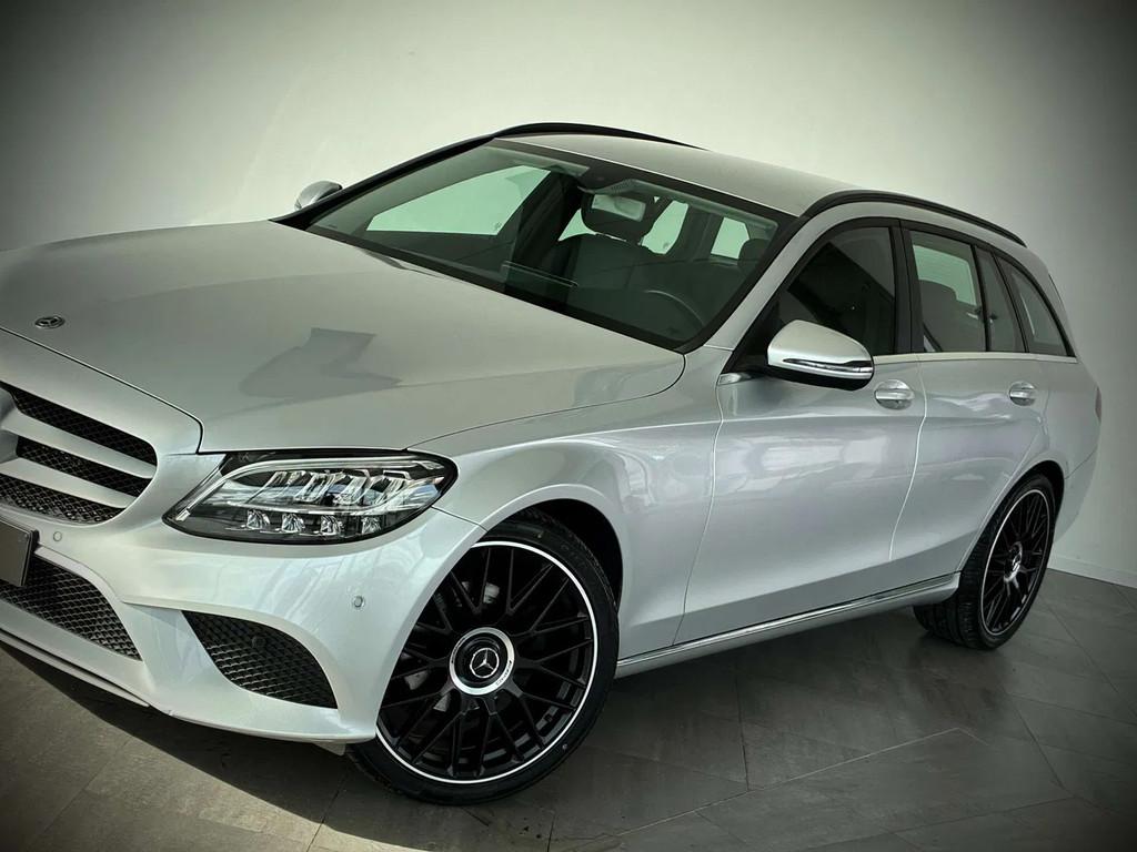Mercedes-Benz C-CLASS 180 dA-1ERPRO-GPS-CARPLAY-CUIR-CAMERA-, Argent ou Gris, Achat, Entreprise, Noir