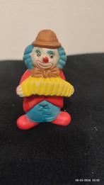 Beeldje vrolijke staande clown met accordeon, Ophalen of Verzenden, Zo goed als nieuw