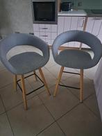 2 barkrukken, Huis en Inrichting, Ophalen, Met voetsteun, 60 tot 90 cm, Zo goed als nieuw