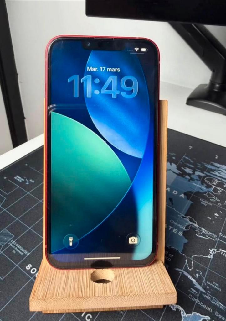 iPhone 13 128 Go Rouge, Télécoms, Téléphonie mobile | Motorola, Comme neuf, Rouge, Enlèvement