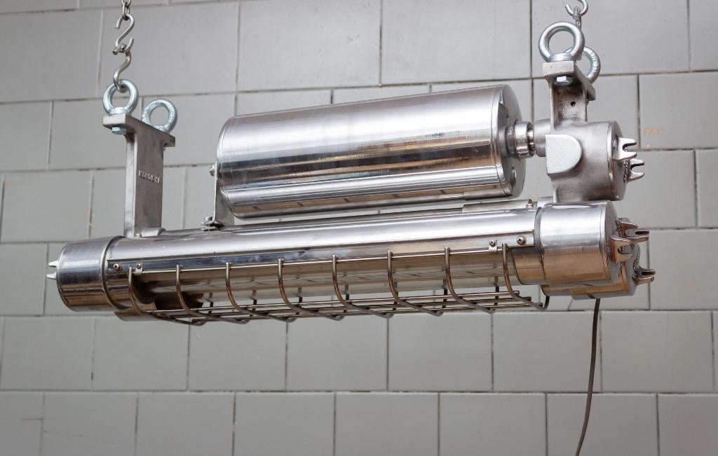 Unieke Japanse industriële lamp Kokosha Loft, Glas, Gebruikt, Ophalen of Verzenden, Minder dan 50 cm