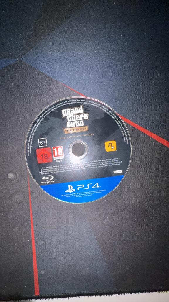 4 games PS4/PS5 GTA Rayman Tiny Tina Kao, Enlèvement, Utilisé, Original