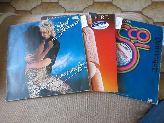 Vynils 3xLP Disco Rod Stewart-Supermax-Earth Wind, Cd's en Dvd's, Vinyl | Verzamelalbums, Gebruikt, R&B en Soul, 12 inch, Ophalen of Verzenden