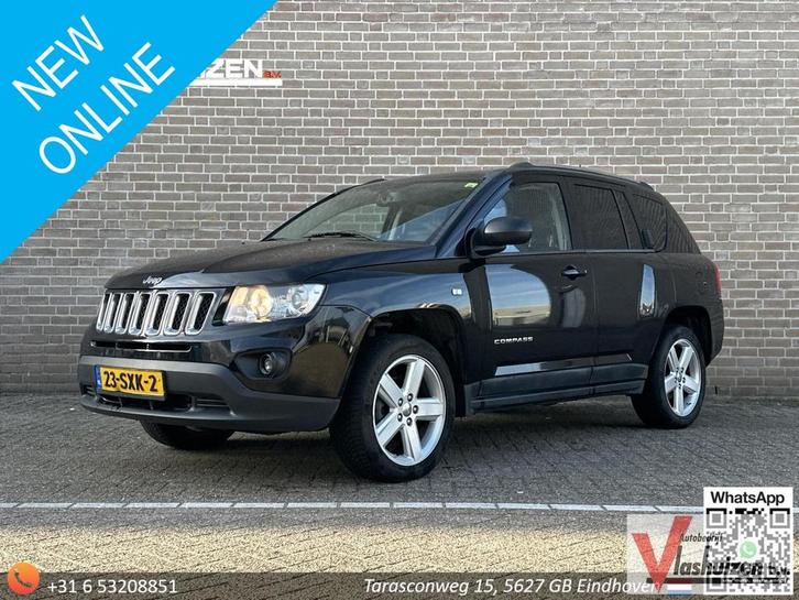 Jeep Compass 2.4 Limited 4WD | Automaat | Leder | PDC | Navi, Autos, Jeep, Entreprise, Compass, 4x4, ABS, Airbags, Alarme, Ordinateur de bord
