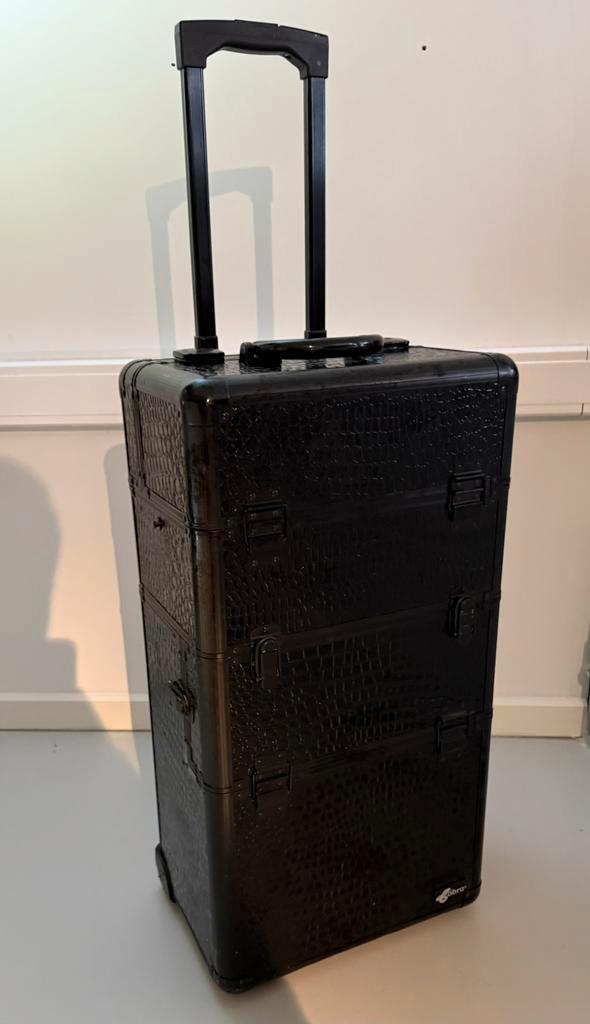 Valise à roulettes 2 en 1 Cobra pour maquilleuse ou manucure, Bijoux, Sacs & Beauté, Valises, Utilisé, Autres matériaux, 70 cm ou plus