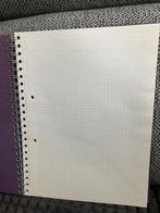 Bloc de cours, les petits carreaux  peuvent être arrachées, Enlèvement ou Envoi