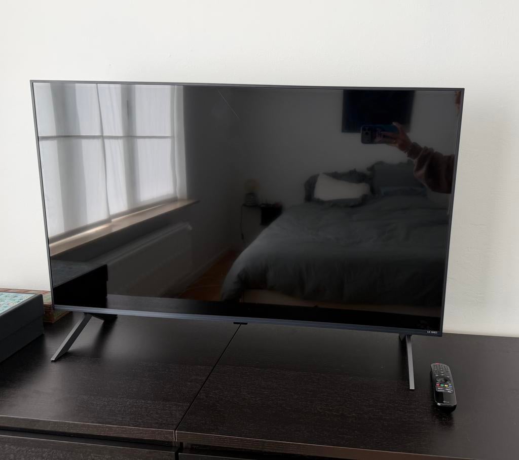 LG 43 inch QNED Smart TV, TV, Hi-fi & Vidéo, QLED, 120 Hz, Comme neuf, Enlèvement