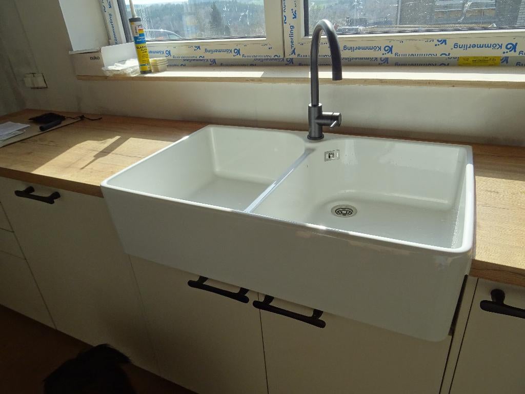 Évier double Villeroy & Boch 6332 — neuf — 350 €, Maison & Meubles, Cuisine | Éléments de cuisine, Neuf, Blanc, Enlèvement