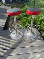 barkrukken retro, Huis en Inrichting, Barkrukken, Ophalen, Gebruikt, Met voetsteun, 60 tot 90 cm