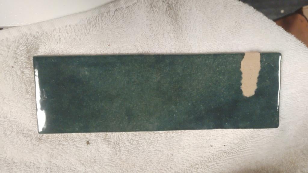 Carrelage de cuisine vert 19,5 cm x 6 cm, Enlèvement