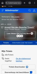 Billets pour la comédie Arnout Vd Bossche, Tickets & Billets