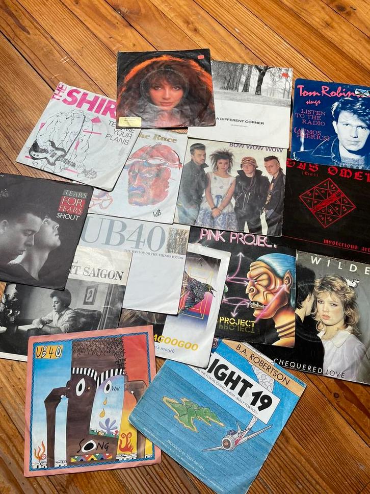 Interessant lotje van 70 singles. Alle 80’s hits!, Cd's en Dvd's, Vinyl | Rock, Gebruikt, Poprock, Ophalen of Verzenden