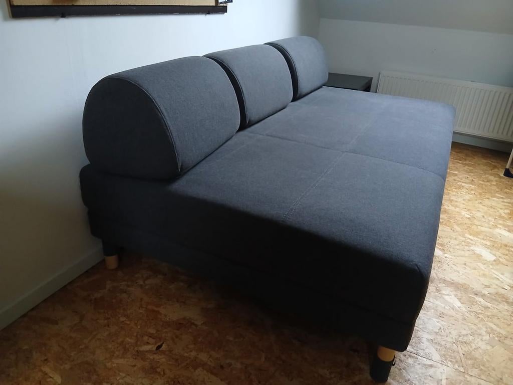 Zetelbed Ikea met opbergruimte, donkergrijs 200/120, Ophalen