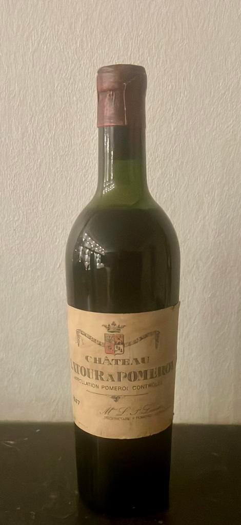 Chateau la Tour de Pomerol 1947 exclusief, Collections, Vins, Enlèvement ou Envoi, Comme neuf, France, Vin rouge