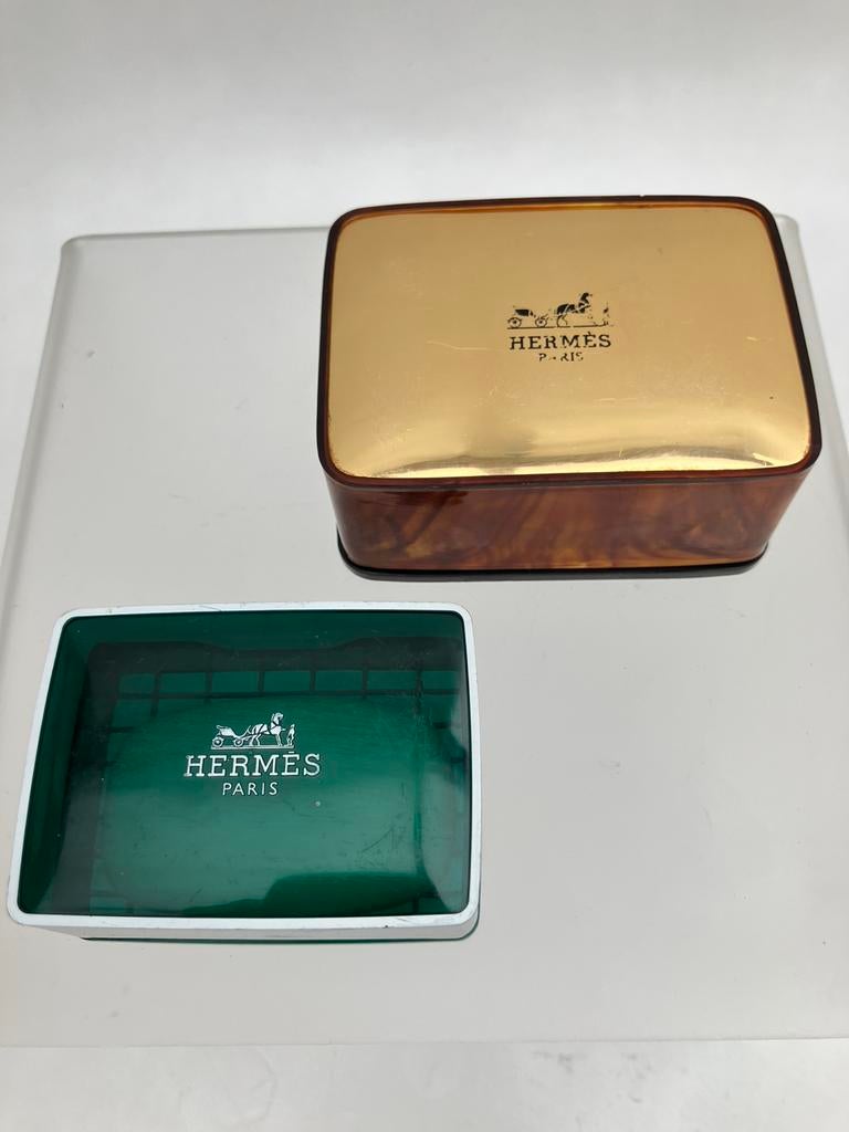 Boites à savon Hermès vintage, Collections, Parfums, Enlèvement ou Envoi, Utilisé, Autres types