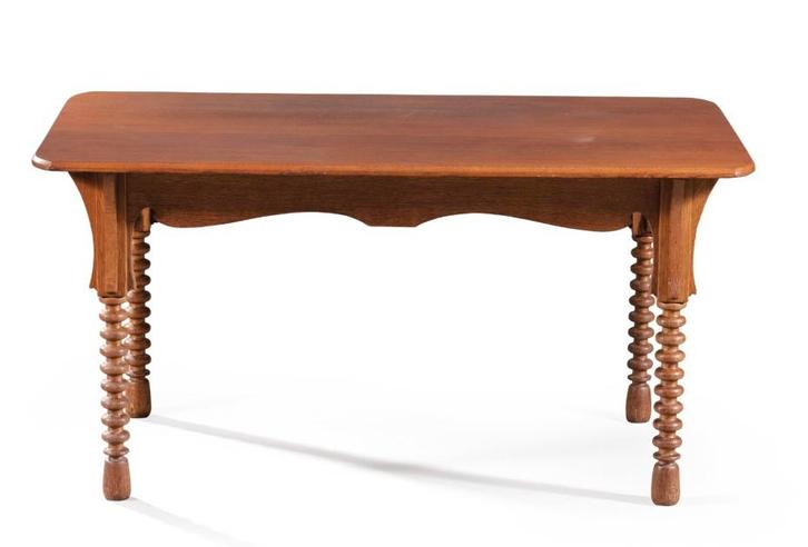 GUSTAVE SERRURIER-BOVY CHAMBRE D'ARTISAN EETTAFEL c 1895, Antiek en Kunst, Antiek | Meubels | Tafels, Ophalen of Verzenden