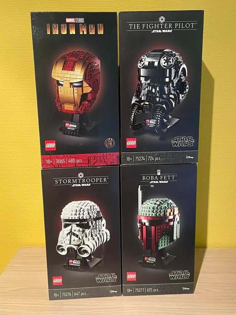 Lego helmets 76165 75274 75276 75277 nieuw, Ophalen of Verzenden, Nieuw in verpakking