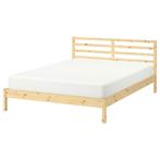 Tweepersoonsbed IKEA 140 x 200: frame + boxspring + matras, Huis en Inrichting, Slaapkamer | Bedden, Ophalen, Gebruikt, Tweepersoons