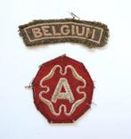 1944-45  4ème Bataillon  Fusilliers Insignes + 9ème Armée US, Collections, Enlèvement ou Envoi, Autres
