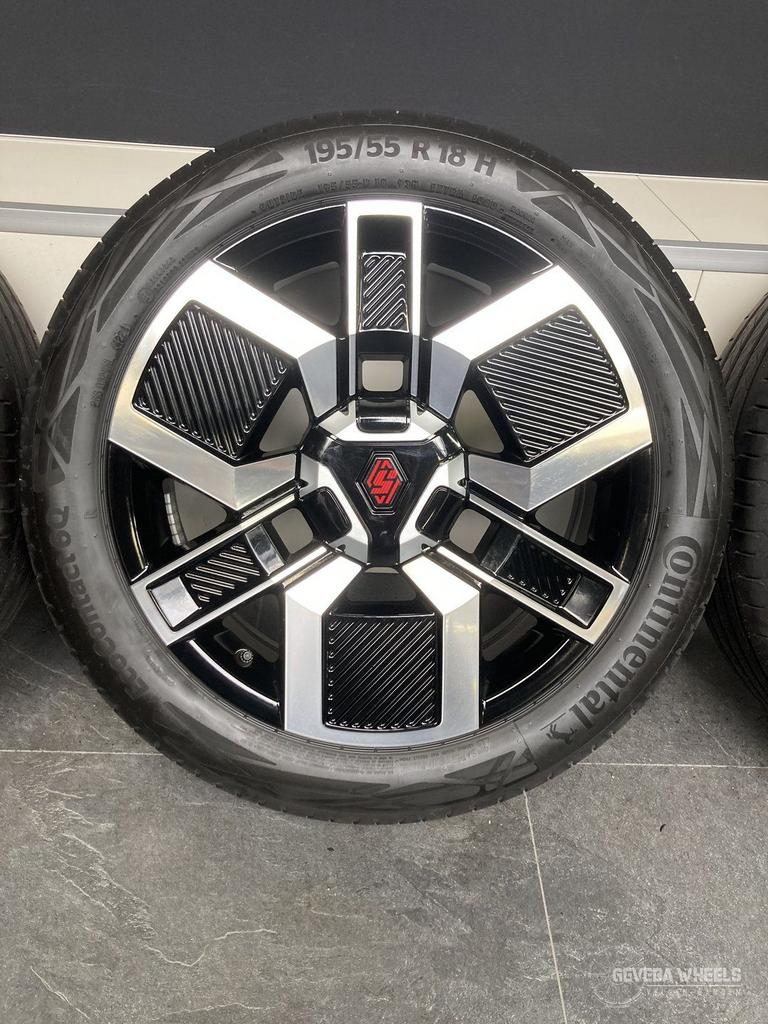 18” originele Renault 5 R5 Techno velgen + banden 5x114.3, 18 inch, Gebruikt, -, -