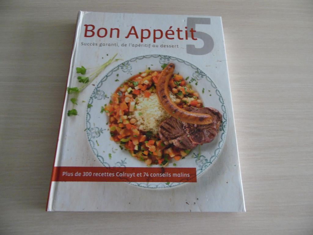 BON APPÉTIT !  5     COLRUYT, Livres, Livres de cuisine, Comme neuf, Entrées et Soupes, Plat principal, Gâteau, Tarte, Pâtisserie et Desserts
