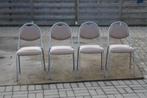 4 keukenstoelen als nieuw met taupe kleur bekleding., Huis en Inrichting, Stoelen, Ophalen, Overige kleuren, Zo goed als nieuw