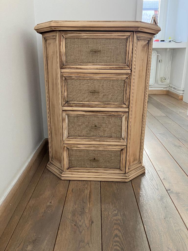 Vintage ladekastje, 3 ou 4 tiroirs, 25 à 50 cm, Moins de 100 cm, Vintage