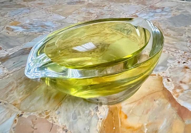 VAL SAINT LAMBERT asbak kristal, Antiek en Kunst, Antiek | Glaswerk en Kristal, Ophalen of Verzenden