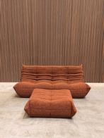 Ligne Roset togo - driezits met poef - woolblend rood, Ophalen of Verzenden