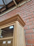 Eiken buffetkast/vitrinekast, Ophalen, Flamant, 200 cm of meer, 50 tot 75 cm