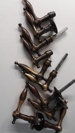 Poignées en laiton avec rosaces, Bricolage & Construction, Enlèvement ou Envoi