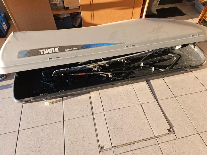 Coffre à skis Thule Alpine 700, Autos : Divers, Coffres de toit, Enlèvement