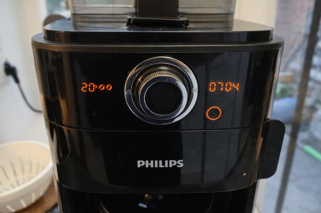 Machine à café Philips avec grains — moulin + minuterie, Electroménager, Cafetières, Utilisé, Café moulu, Café en grains, Cafetière