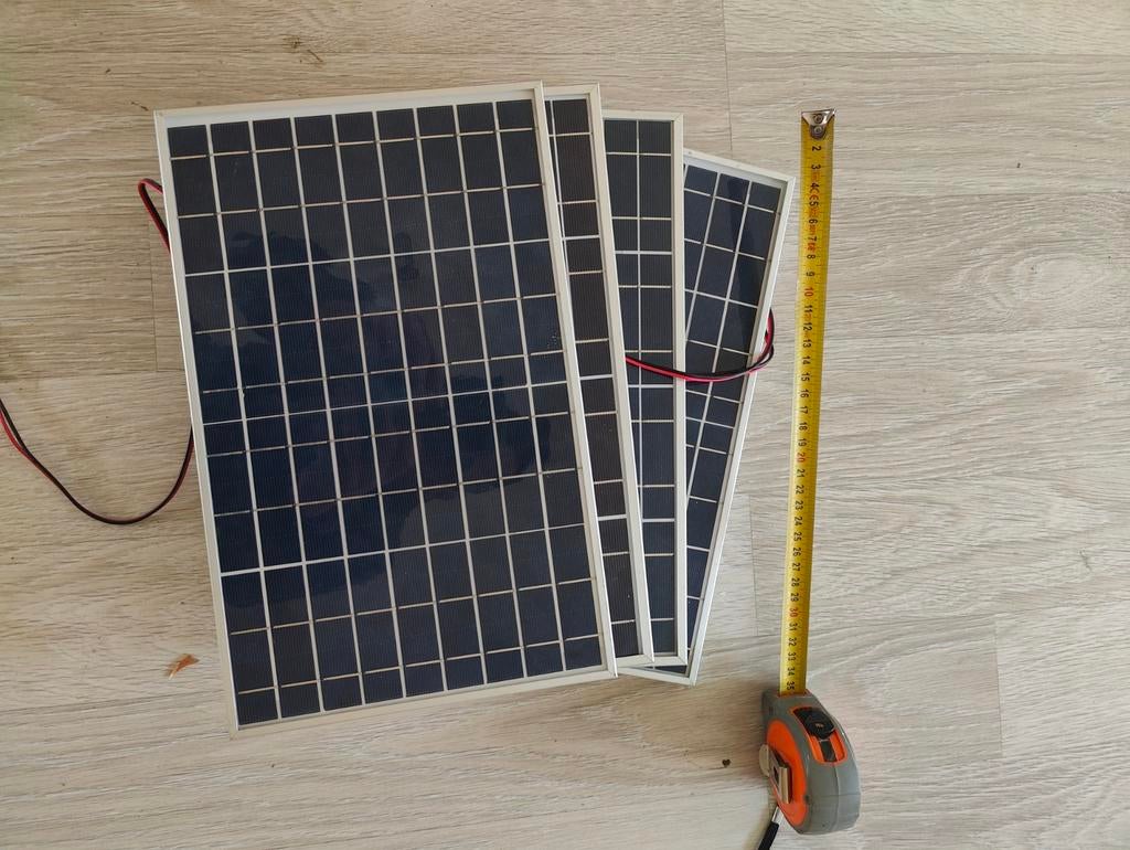 4x zonnepaneel  18v, Bricolage & Construction, Panneaux solaires & Accessoires, Enlèvement