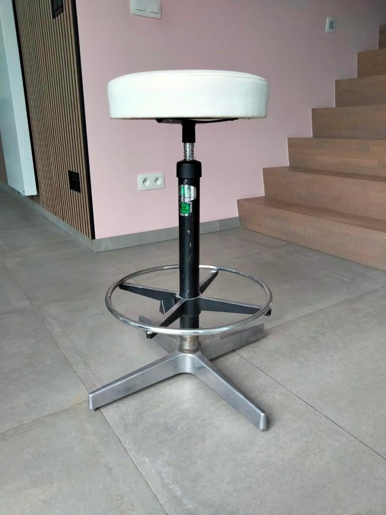 1970s vintage industrial design tabouret kruk Italy Arianna, Enlèvement, Réglable en hauteur, Utilisé