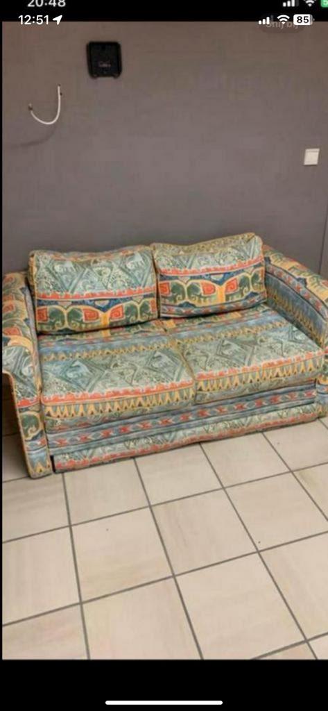 Zetel omvormbaar tot slaapbed, Huis en Inrichting, Ophalen, Zo goed als nieuw