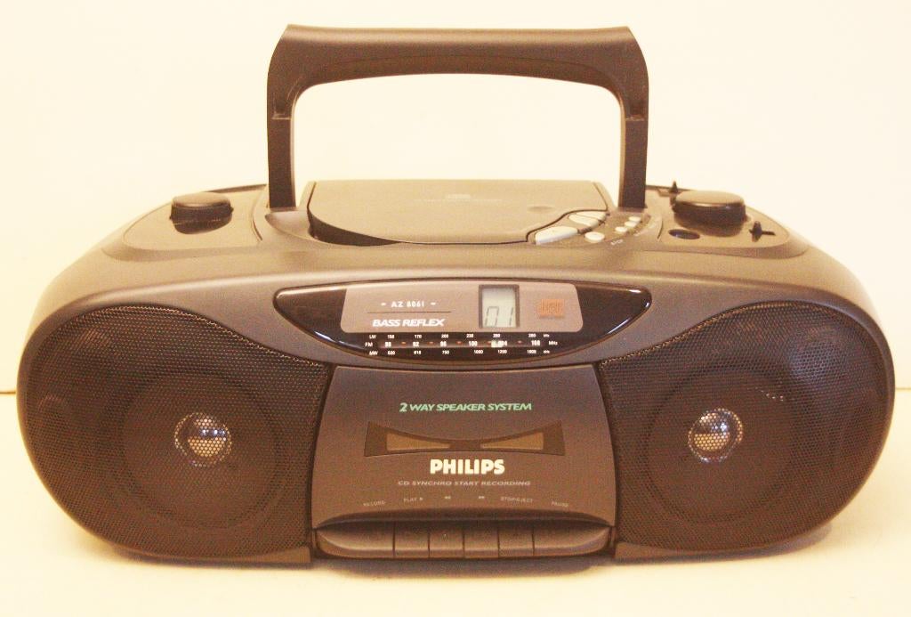 Philips Radio - CD - Cassette Recorder / Dynamic Bass Boost, Philips, Draagbaar, Ophalen of Verzenden, Tuner of Radio