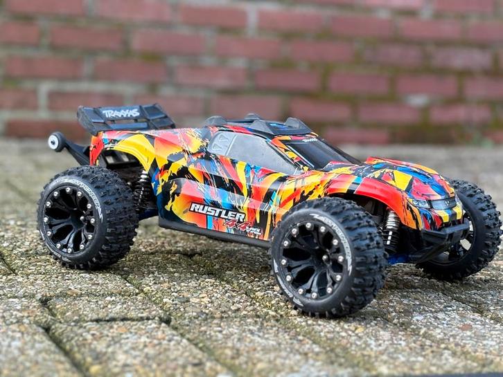 Traxxas Rustler VXL 4x4. RTR, Hobby en Vrije tijd, Modelbouw | Radiografisch | Auto's, Gebruikt, Elektro, Schaal 1:10, RTR (Ready to Run)