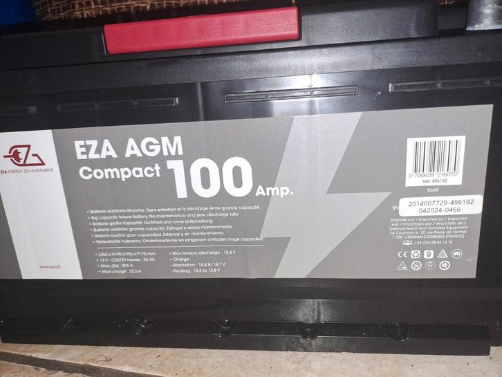 Batterie AGM 100AH décharge LENTE, Caravans en Kamperen, Mobilhome-accessoires, Ophalen