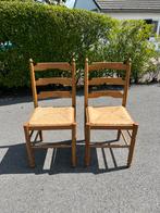 2 chaises avec assise en osier, Maison & Meubles, Chaises, Comme neuf, Enlèvement, Osier ou Rotin, Deux