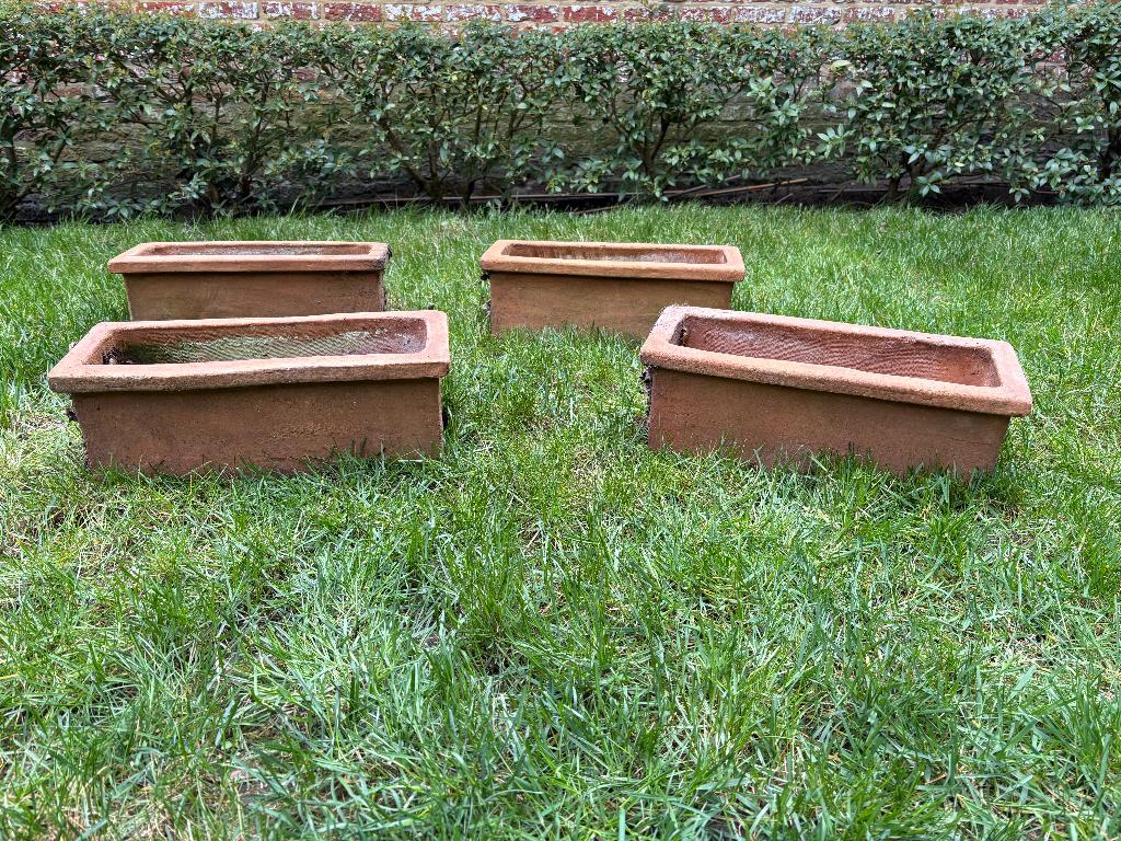 bloembakken 4 stuks, Tuin en Terras, Ophalen, Steen, Gebruikt, Minder dan 30 cm