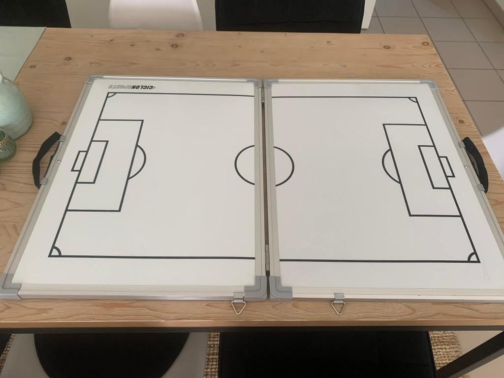 Opvouwbaar coachbord 60x90cm met draagtas, Sport en Fitness, Voetbal, Zo goed als nieuw, Overige typen, Ophalen