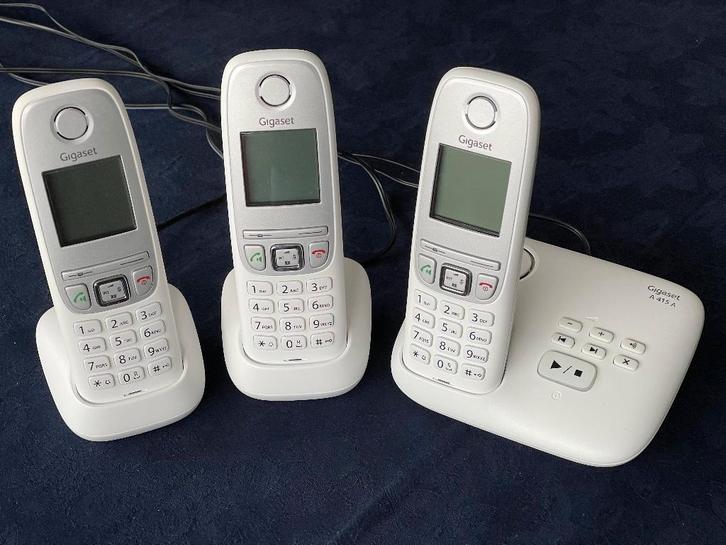 Telefoon, Telecommunicatie, Vaste telefoons | Handsets en Draadloos, Zo goed als nieuw, 3 handsets, Ophalen of Verzenden