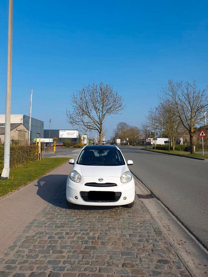 Nissan Micra Full option Blanco Gekeurd voor verkoop, Auto's, Nissan, Particulier, Micra, ABS, Airbags, Airconditioning, Bluetooth