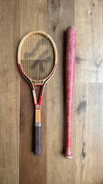 Oud honkbalknuppel tennisracket vintage deco, Overige merken, Gebruikt, L00, Ophalen of Verzenden